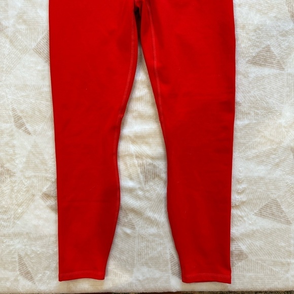 Fabletics Cardinal Red Stretch Define Powerhold High Waisted 7/8 Ankle Leggings - Picture 11 of 13